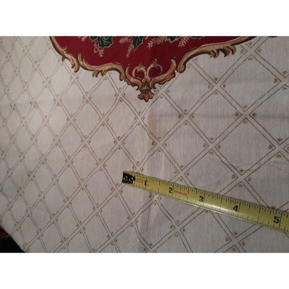 Vintage Christmas Cherubs Tablecloth Rectangle 70x51 Fashion Industries - READ - Picture 7 of 13